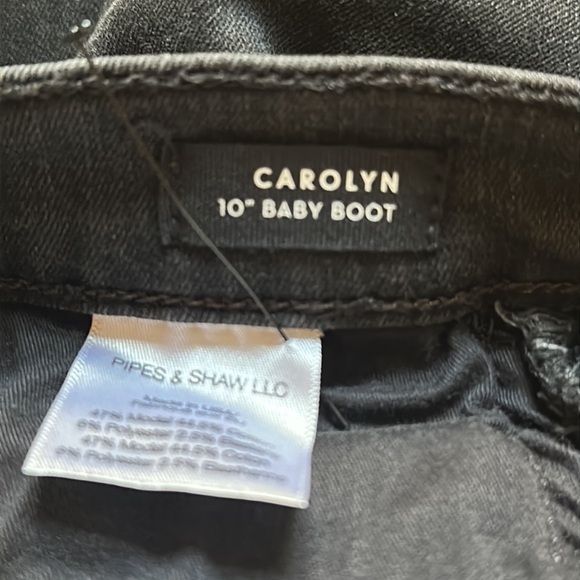 Veronica Beard Carolyn Black Studded Festival Rock Denim jeans women size 24 - Picture 8 of 8